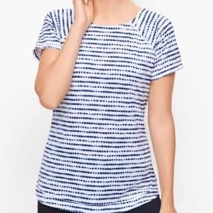 Talbots Cool Slub Tee Shibori